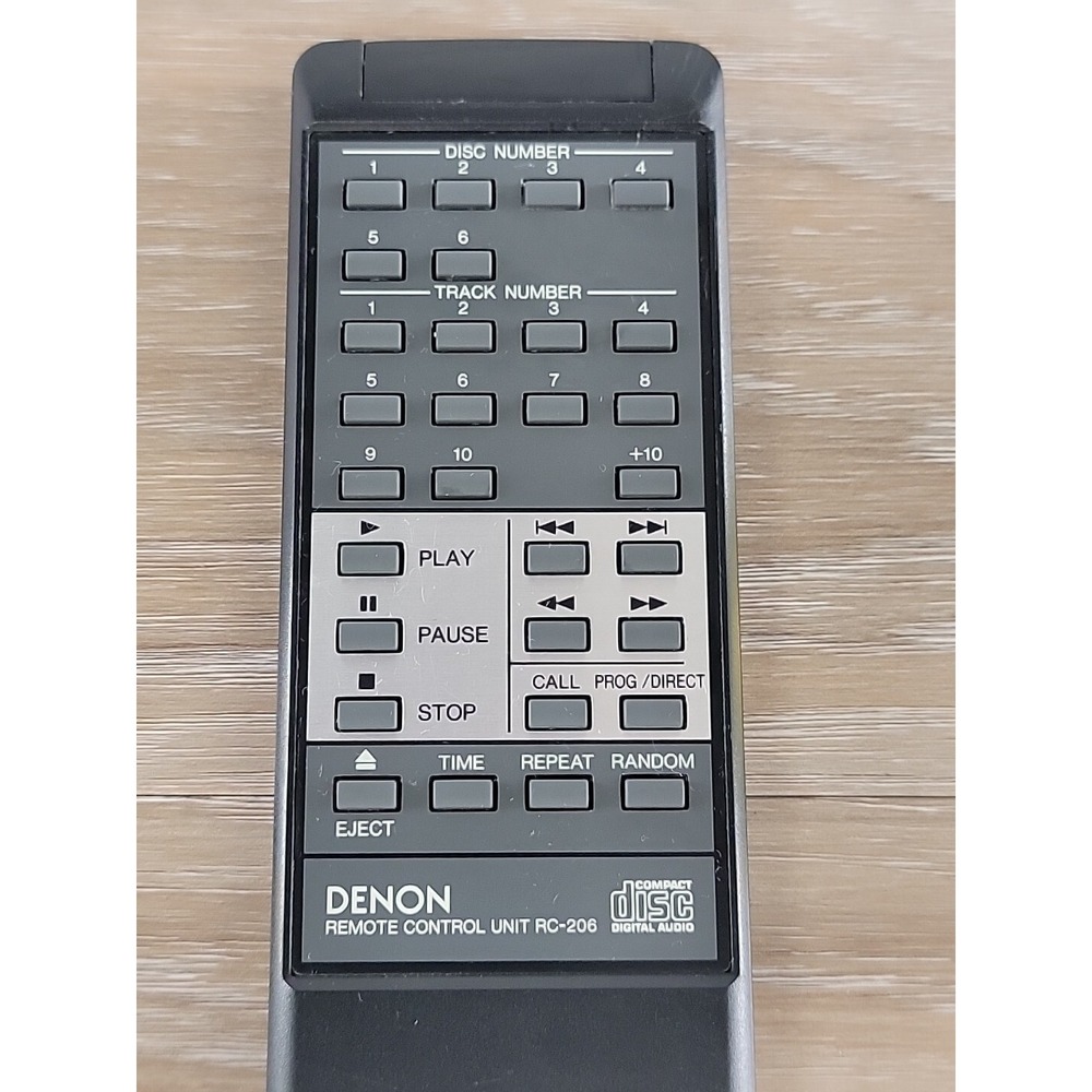 Denon CD Player Remote Control Unit RC-206 - Picture 7 of 8